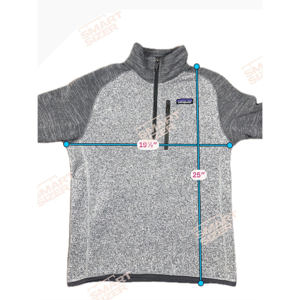 Patagonia Better Sweater 1/4 Zip Fleece Pullover Mens Small Gray Knit 25522FA18 - Picture 9 of 9